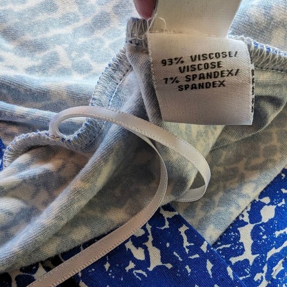 DVF Diane Von Furstenberg sleeveless blue white wrap yahzi short dress sz‎ S - Picture 10 of 12